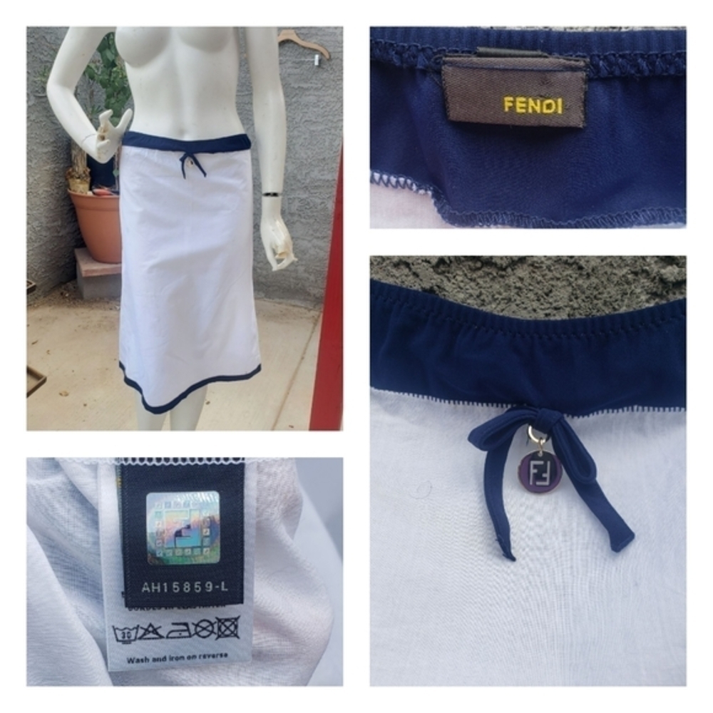 FENDI LITTLE COTTON SKIRT - Picture 2 of 9